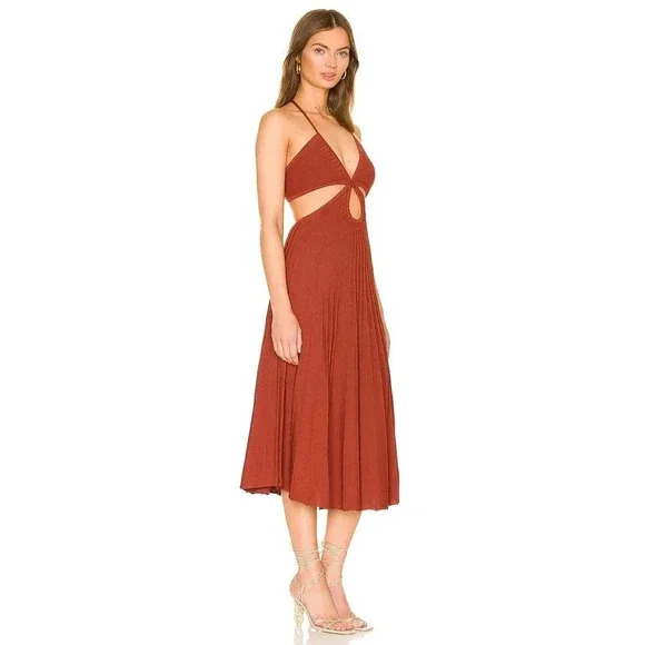 Cult Gaia Ottilia Knit Dress Clay Size L NWT - Picture 2 of 11